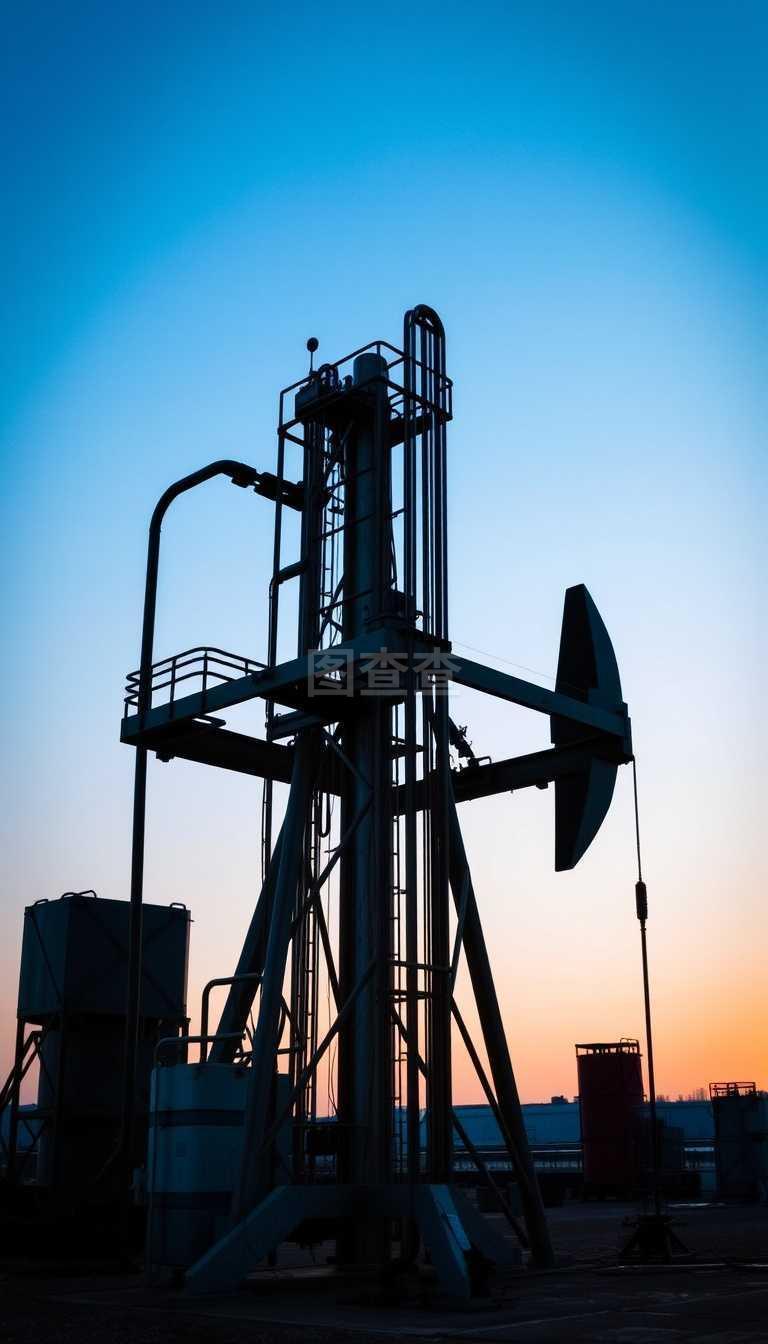 石油和天然气生产用井。油井设备。石油生产